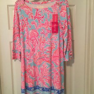 NWT Lilly Pulitzer Sophie Dress - (Print) Shell We Danced Engineered  - Size M